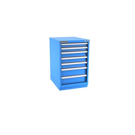 CHAMPION TOOL STORAGE Modular Tool Cabinet, 7 Drawer, Blue, Steel, 22 in W x 28-1/2 in D x 36 in H N15000701ILCFTB-BB